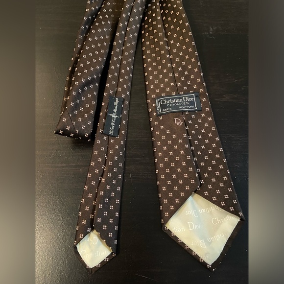 Vintage Christian Dior Cravates Silk Tie - Picture 4 of 6